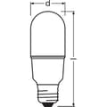 Miniatyrbild 3 av 6: OSRAM Frostad LED Stick-lampa med kylfläns 8W=60 E27 kall