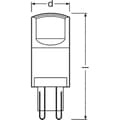Miniatyrbild 3 av 6: OSRAM LED kapsellampa klar 3,8W=40 G9 varm