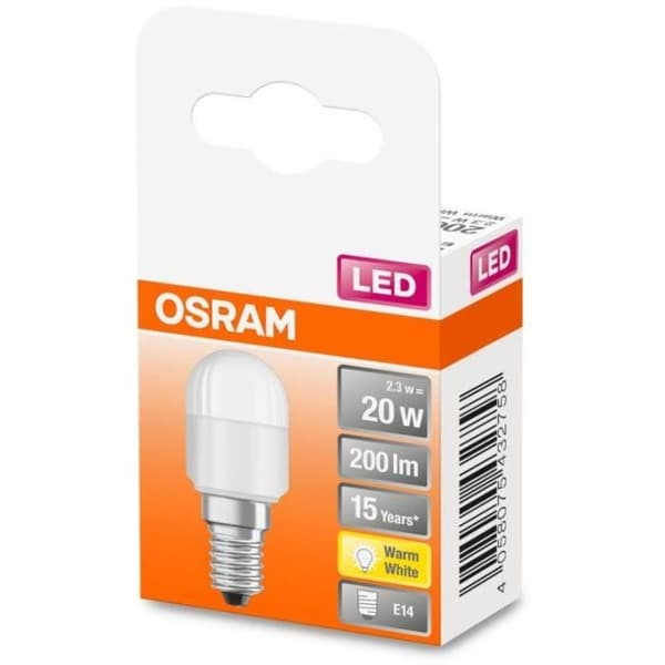 OSRAM LED-lampa Mini Tube T26 frostad 2,3W=20 E14 varm