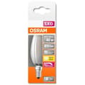 Miniatyrbild 1 av 6: OSRAM LED flame glödlampa frostat glas dimbar 4,5W=40 E14 varm