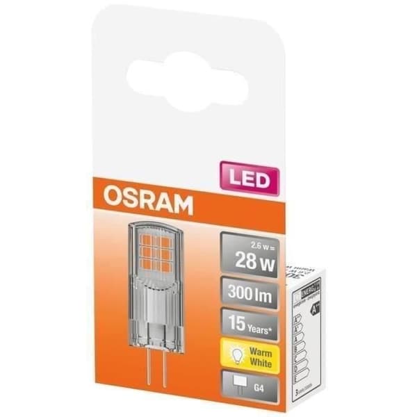 OSRAM - LED kapsel klar 2,6W G4 300lm 2700K varm