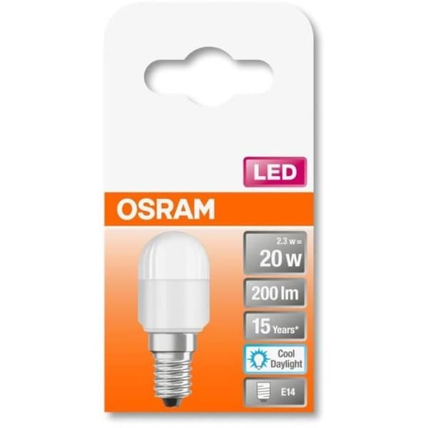 OSRAM LED-lampa Mini Tube T26 frostad 2,3W=20 E14 dagsljus