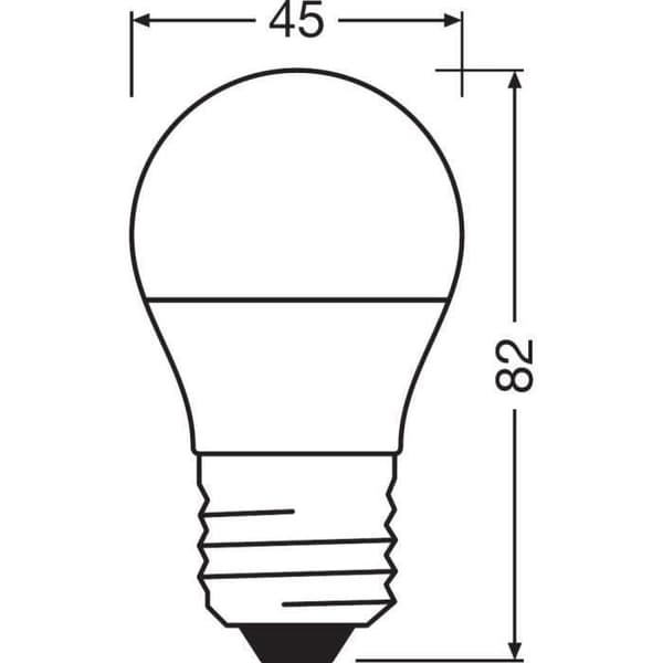 OSRAM - LED sfärisk opal + radiator 5W E27 varm