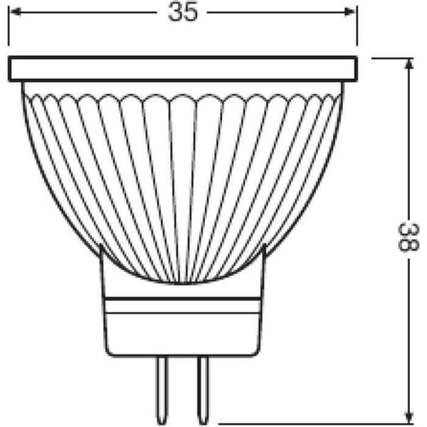 OSRAM - Spot mr11 LED 36 glas 4.2W GU4 345lm 2700K varm