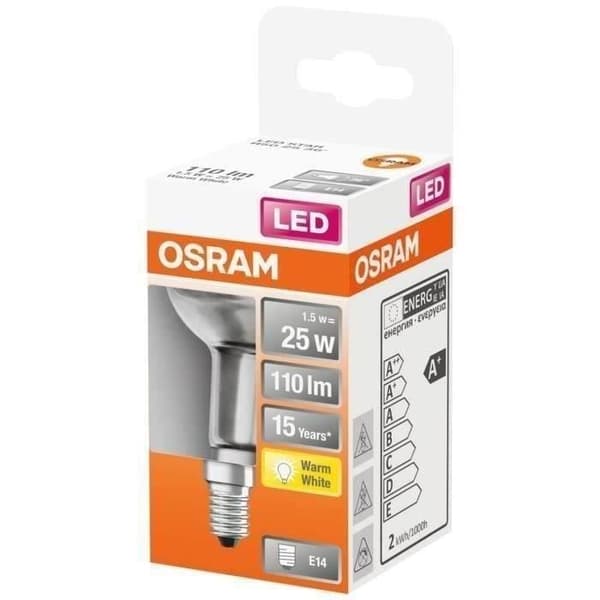 OSRAM - Spot R50 LED klart glas 1.5W E14 110lm 2700K varm
