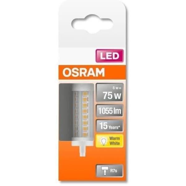 OSRAM - LED-krita 78mm 8W R7S 1055lm 2700K varm