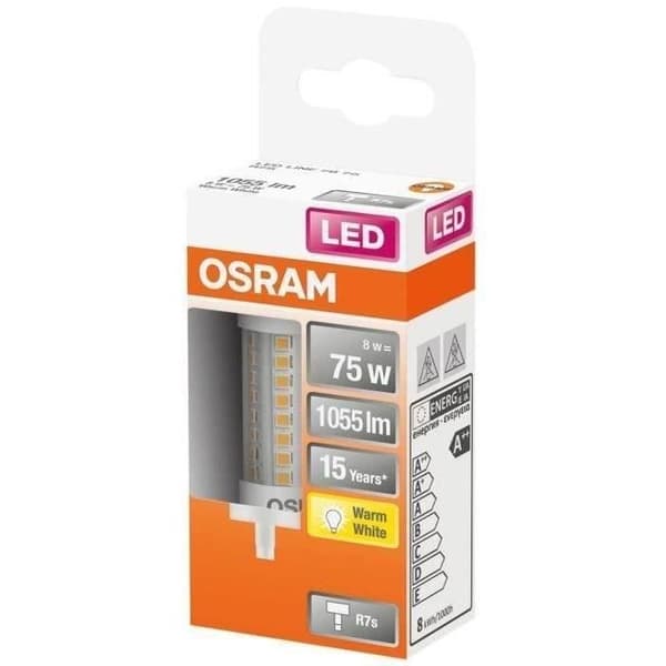 OSRAM - LED-krita 78mm 8W R7S 1055lm 2700K varm