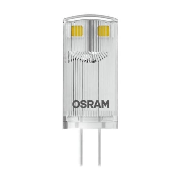 OSRAM - Förpackning med 2 klara LED-kapslar 0.9W G4 100lm 2700K varm