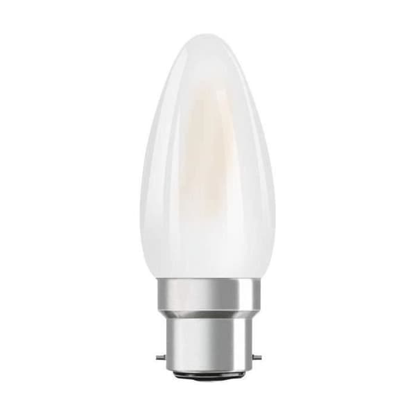 OSRAM - LED glasflamme mat 2.5W B22 250lm 2700K varm