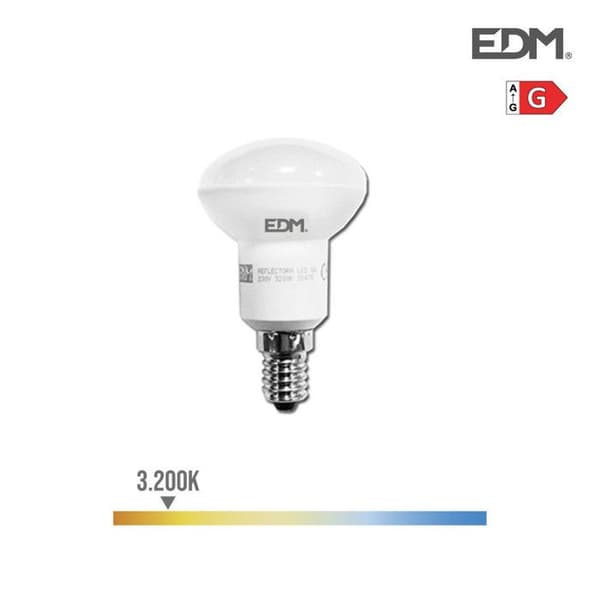 LED-reflektorlampa R50 SMD 5W 350 lumen E14 3200K varmt ljus EDM