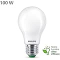 Miniatyrbild 2 av 2: Philips Ultra Efficient Class A LED-lampa, 100W, E27-sockel, kall vit 4000K, frostad, glas