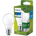 Miniatyrbild 1 av 2: Philips Ultra Efficient Class A LED-lampa, 100W, E27-sockel, kall vit 4000K, frostad, glas