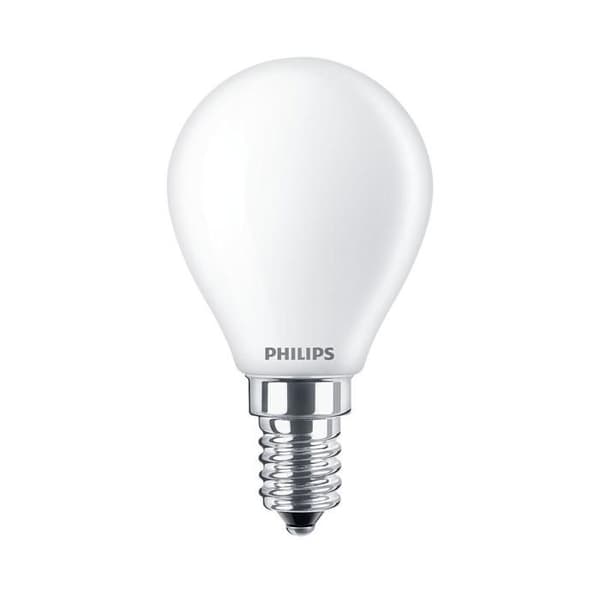 PHILIPS LED Classic 40W sfärisk E14 varmvit frostad, ej dimbar