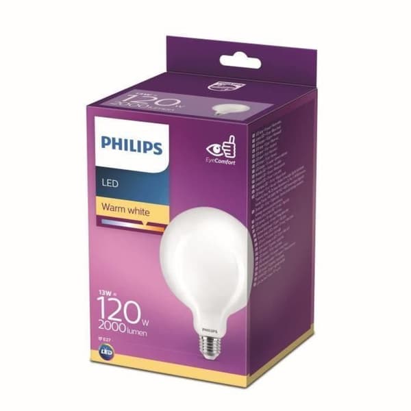 Ej dimbar PHILIPS LED-lampa - E27 - 120W - Varmvit