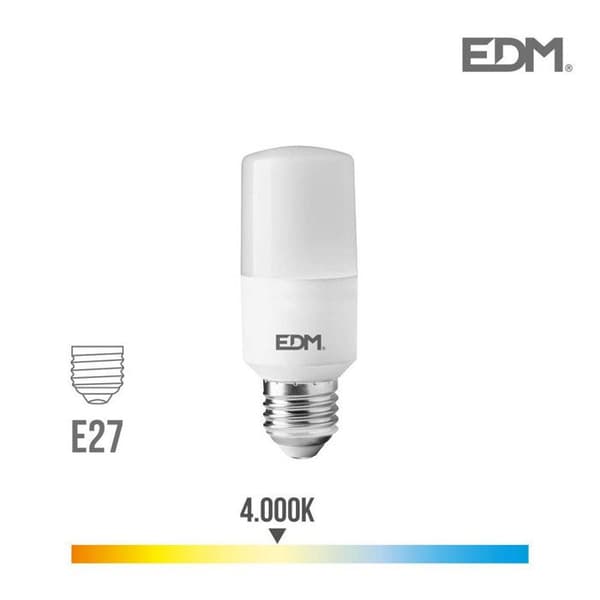 Rörformad LED-lampa - EDM - E27 - 10W - 1100 lm - 4000k