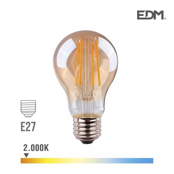 LED-lampa E27 6W Rund A45
