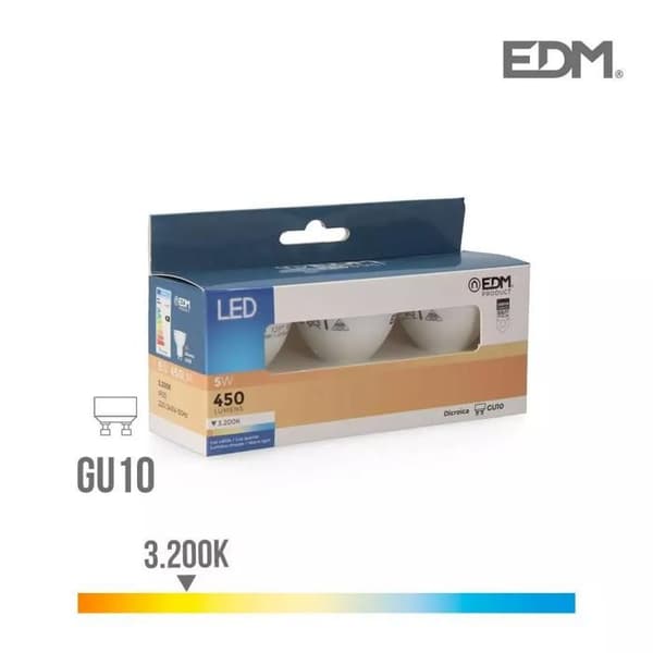 Set med 3 GU10 5W LED Spotlights Dic