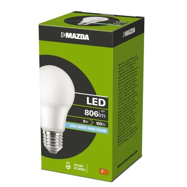 Mazda LED E14 Opal Kula 2.8W 250lm - 827 Mycket Varm Vit | Motsvarar 25W