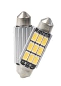 Miniatyrbild 2 av 2: LED-lampor X 2 - SHUTTLE C5W 41MM 9XSMD5630 WHITE (L816W PLATINUM)