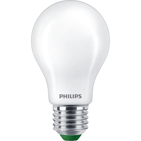 Ultraeffektiv klass A LED-lampa - PHILIPS - 60W - E27 bas - Varmvit 2700K - Frostad - Glas
