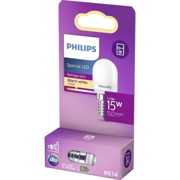Ampoule LED - PHILIPS - Rör T25 15W E14 - Varmvit - Opal - icke-dimmable