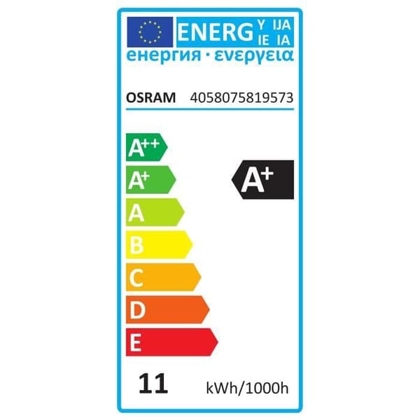 OSRAM Set med 3 E27 Standard Frosted LED-lampor 10,5W Motsvarar 75W Cool White