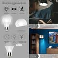 Miniatyrbild 3 av 4: INN 9W glödlampa 1 set med 10 stycken superstark LED-lampa 6500K kallvitt ljus E27 glödlampa hushållsögonskydd