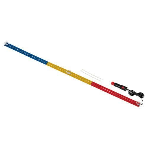Rumänien Lampa 24V led ljusflagga - röd/gul - 90 cm
