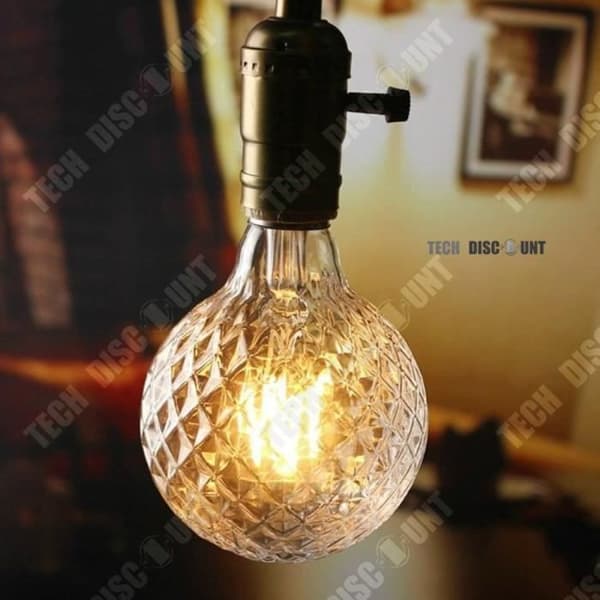 TD® led-lampa e27 kreativ design ljus glastak gul färg ljus vardagsrum dekoration lampa belysning kvällar festmode
