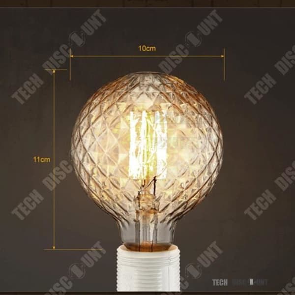 TD® led-lampa e27 kreativ design ljus glastak gul färg ljus vardagsrum dekoration lampa belysning kvällar festmode