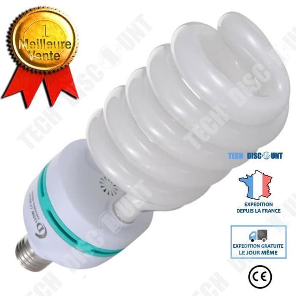 TD® E27-lampa 220V 135W CFL 5500K Lampbelysningsljus - Studiolysrör - Halogen LED - Ljust och ljust