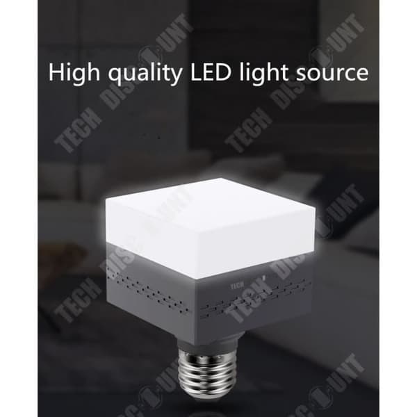 TD® led-lampa e27 fyrkantig ljus vit anti-blixt naturligt ljus hem liten anti-blixt ögon säkerhetsljusstrålning