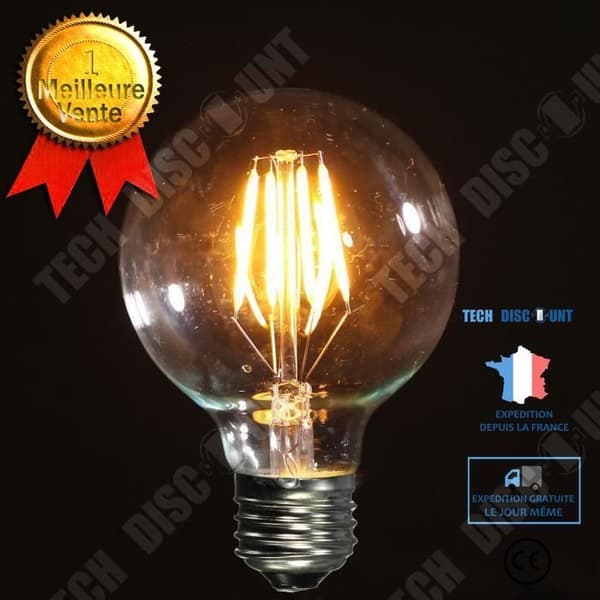 Retro glödlampa TD® E27 Varmvit 2700K Lätt att installera