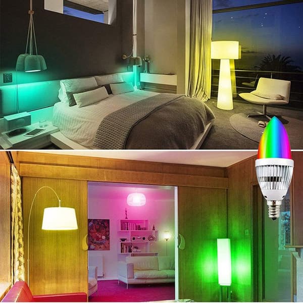 TD® 5W LED-lampa ljuseffekt kall vit färg dekoration strömförsörjning interiör exteriörbelysning E14-kontakt