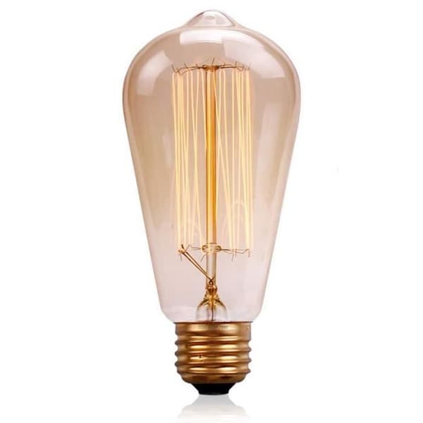 TD® E27 Vintage glödlampor Rak glödtråd Ingen Strobe