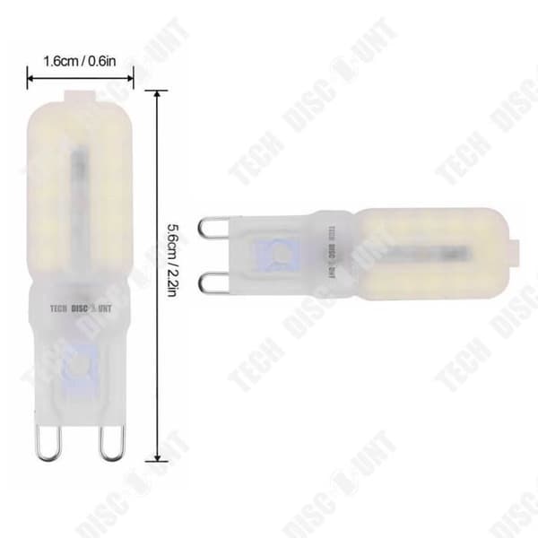 TD® 10st Halogen LED-lampa Varmvit Belysning Glödlampa Glas Ljus Kraft Liten