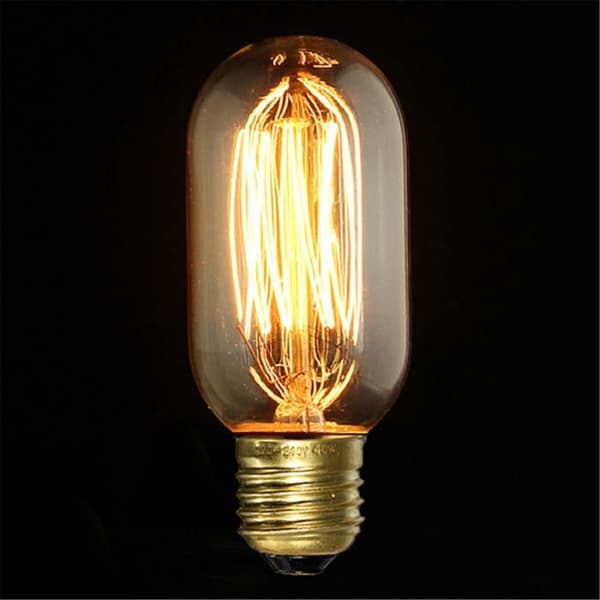 CON® TEMPSA E27 60W glödlampa 220V retrostil kolglödlampa