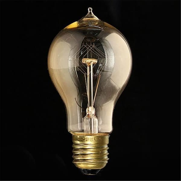 CON® 4x E27 Glödlampa 40W 110V/220V Lampa Glödtråd Glas Ljus Retro Antik