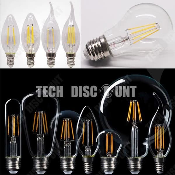 TD® Tungsten glödlampa LED dagsljus bakgrundsbelysning 360 strömlampa hem vitt ljus aluminium 220V glödenergi