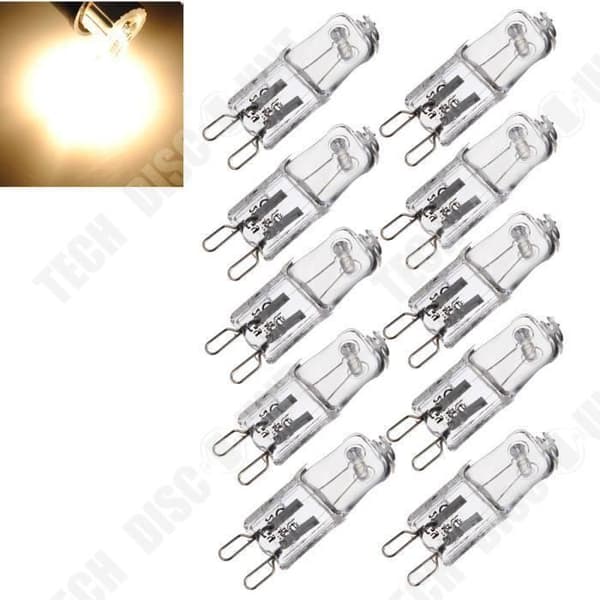 TD® 10st G9 halogenlampa 40W varmvit bas 2800k-3000K Lampa 220V 230V Ny