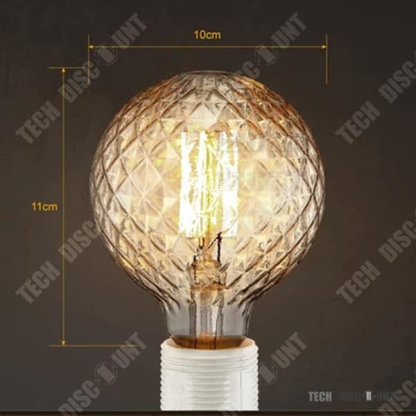 TD® led-lampa e27 kreativ design ljus glastak gul färg ljus vardagsrum dekoration lampa belysning kvällar festmode