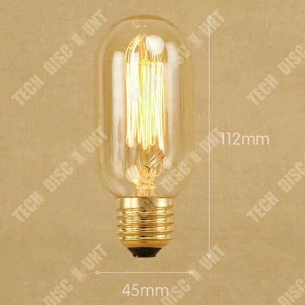 TD® American Edison retro antik dekorativ volframglödlampa 230V rak glödlampa hem