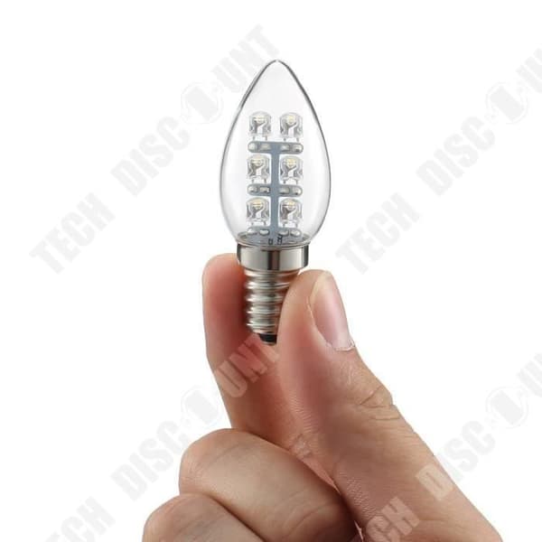 TD® spetsig glödlampa 0,8W E12 Energibesparande hållbar