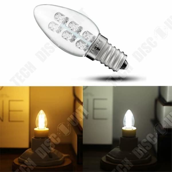 TD® spetsig glödlampa 0,8W E12 Energibesparande hållbar