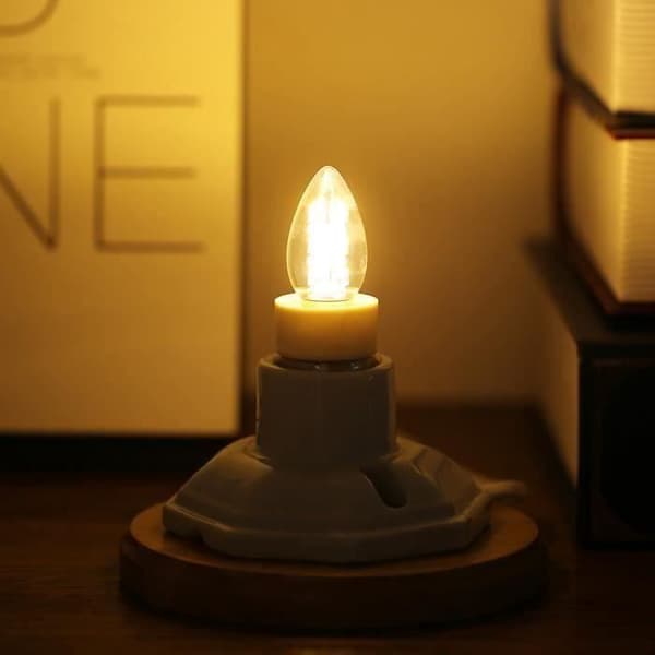 TD® spetsig glödlampa 0,8W E12 Energibesparande hållbar