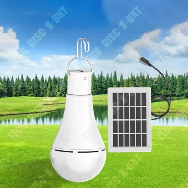 TD® 9W LED-solarlampa med solpanelsfjärrkontroll Fem-hastighetsfunktionsjustering Två laddningslägen