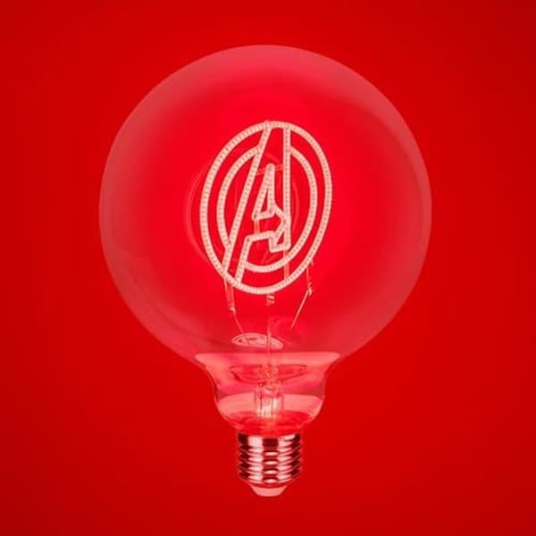 Dekorativ LED neonskåp - PALADONE - Marvel Avengers - E27 - Röd - 30000 timmar
