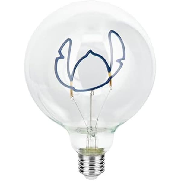 Ampull LED dekoration - PALADONE - Stitch Disney Kärlek - E27 - Blå färg - 30000 timmars livslängd