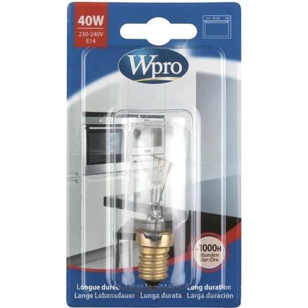 Ampull E14 T29 - WPRO - 40W - 220V - Längd 74mm - Diameter 27mm