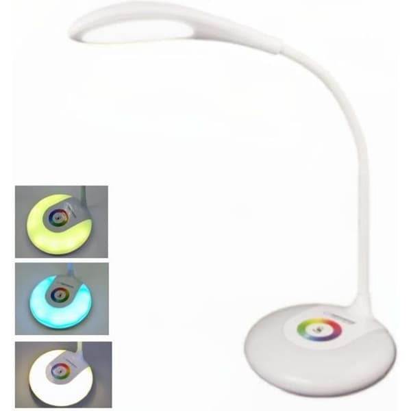 Trådlös RGB LED-lampa Skrivbordslampa Med Tactil Flexibel Arm Nattlampa